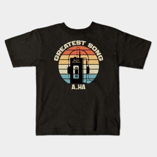 a-ha - retro walkman - style Kids T-Shirt